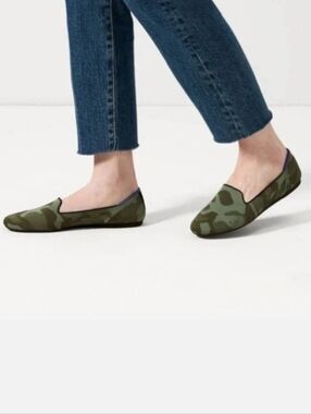 Rothy's The Loafer Green Camo Size 7.5